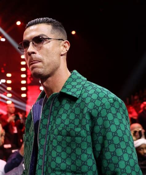 cristiano ronaldo green Gucci jacket